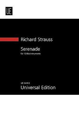 Richard Strauss Notenblätter Serenade op.7