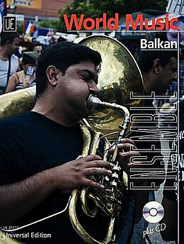 Geheftet Balkan für Ensemble in variabler Besetzung ( 2 Melodieinstrumente (C,B, Es), Akkordeon, Gitarre, Klavier, Bass (Kontrabass/E-Bass), Percussion von Hidan Mamudov