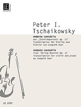Peter Iljitsch Tschaikowsky Notenblätter Andante cantabile op.11