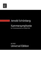 Arnold Schönberg Notenblätter Kammersinfonie E-Dur Nr.1 op.9