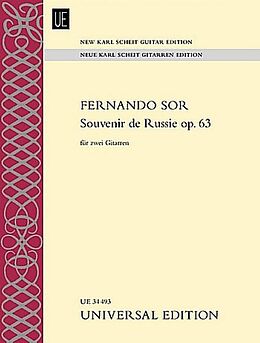 Fernando Sor Notenblätter Souvenir de Russie op.63 für 2 Gitarren