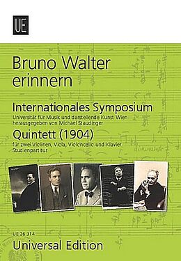 Bruno Walter Notenblätter Bruno Walter erinnern Internationales Symposium