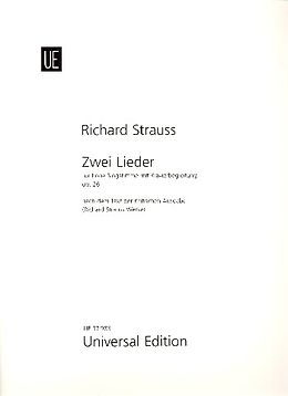 Richard Strauss Notenblätter 2 Lieder op.26