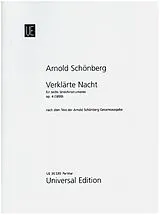 Arnold Schönberg Notenblätter Verklärte Nacht op.4