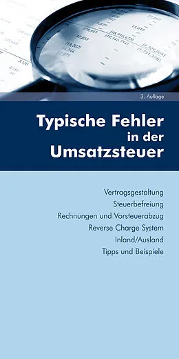 E-Book (pdf) Typische Fehler in der Umsatzsteuer (Ausgabe Österreich) von Christine Weinzierl
