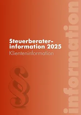 E-Book (pdf) Steuerberaterinformation 2025 von Johannes Edlbacher, Alexander Hofer, Nadja Hubmann