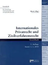 Kartonierter Einband (Kt) Internationales Privatrecht und Zivilverfahrensrecht von 