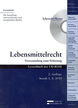 Kartonierter Einband (Kt) Lebensmittelrecht von Werner Schroeder, Markus Kraus
