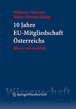 Kartonierter Einband 10 Jahre EU-Mitgliedschaft Österreichs von 