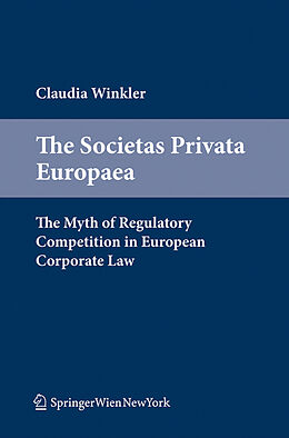 Fester Einband The Societas Privata Europaea von Claudia Winkler