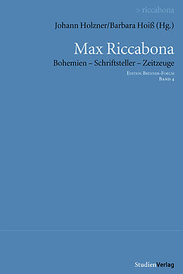 Kartonierter Einband Max Riccabona von Johann Holzner
