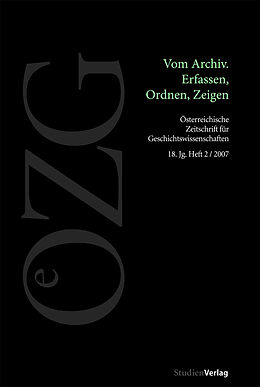 Kartonierter Einband Österreichische Zeitschrift für Geschichtswissenschaften 2/07 von 