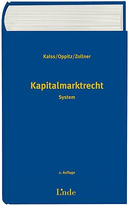 Fester Einband Kapitalmarktrecht von Susanne Kalss, Martin Oppitz, Johannes Zollner
