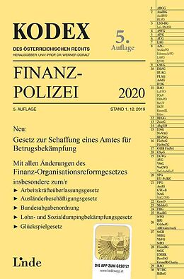 Kartonierter Einband KODEX Finanzpolizei 2020 von Wilfried Lehner