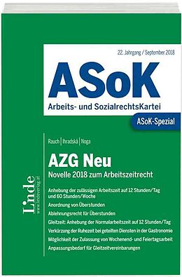 Kartonierter Einband ASoK-Spezial AZG Neu von Thomas Rauch, Veronika Ihradska, Alexander Noga