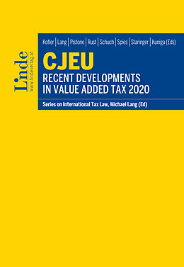 Couverture cartonnée CJEU - Recent Developments in Value Added Tax 2020 de 