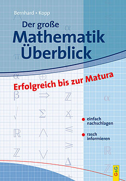 Kartonierter Einband Der große Mathematik-Überblick von Günther Kopp, Martin Bernhard