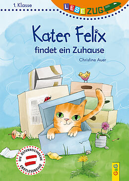 Fester Einband LESEZUG/1. Klasse: Kater Felix findet ein Zuhause von Christine Auer