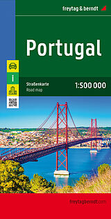 (Land)Karte Portugal, Straßenkarte 1:500.000, freytag &amp; berndt. Portogallo von 