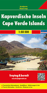 (Land)Karte Kapverdische Inseln, Autokarte 1:80.000 von 