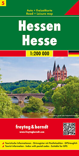 (Land)Karte Hessen, Autokarte 1:200.000 von 