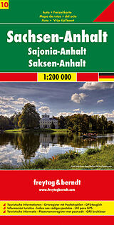 Carte (de géographie) Serie Deutschland / Sachsen-Anhalt. Saxony-Anhalt / Saxe-Anhalt / Sassonia-Anhalt de 