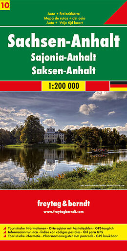 Carte (de géographie) Serie Deutschland / Sachsen-Anhalt. Saxony-Anhalt / Saxe-Anhalt / Sassonia-Anhalt de 