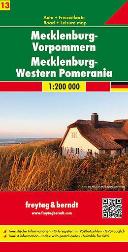 (Land)Karte Mecklenburg-Vorpommern, Autokarte 1:200.000 von 