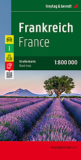 Carte (de géographie) Freytag &amp; Berndt Autokarte Frankreich. France. Frankrijk; Francia de 