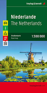 (Land)Karte Niederlande, Autokarte 1:300.000 von 