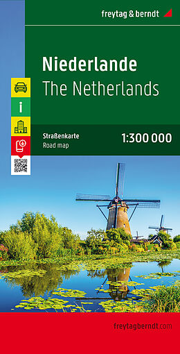 (Land)Karte Niederlande, Autokarte 1:300.000 von 