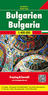 Carte (de géographie) Freytag &amp; Berndt Auto + Freizeitkarte Bulgarien. Bulgarije. Bulgaria. Bulgarie de 