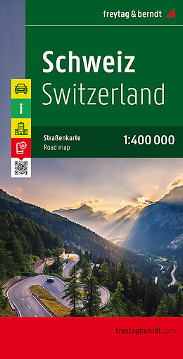 (Land)Karte Schweiz, Autokarte 1:400.000 von 