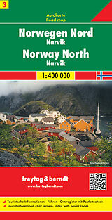 (Land)Karte Freytag &amp; Berndt Autokarte Norwegen Nord - Narvik 1 : 400 000. Norway North von 