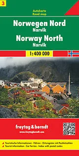 (Land)Karte Freytag & Berndt Autokarte Norwegen Nord - Narvik 1 : 400 000. Norway North von 