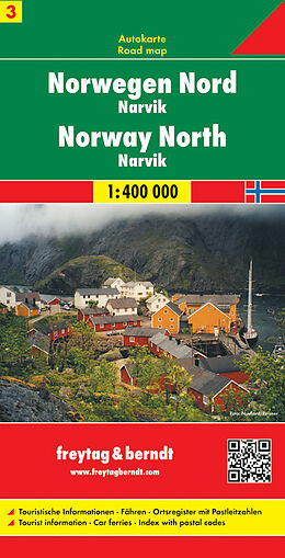 Carte (de géographie) Freytag &amp; Berndt Autokarte Norwegen Nord - Narvik 1 : 400 000. Norway North de 