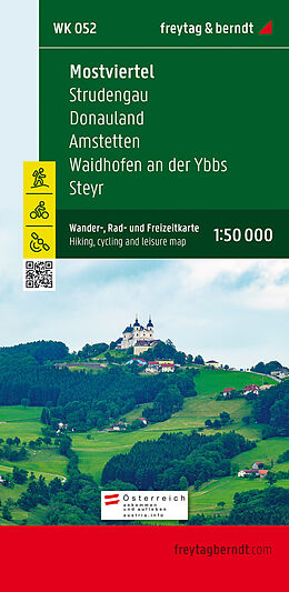(Land)Karte Mostviertel, Wander-, Rad- und Freizeitkarte 1:50.000, freytag &amp; berndt, WK 052 von 