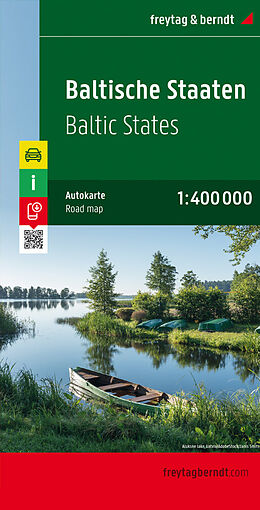 (Land)Karte Baltische Staaten, Autokarte 1:400.000 von 