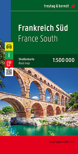 (Land)Karte Frankreich Süd, Straßenkarte 1:500.000, freytag &amp; berndt von 