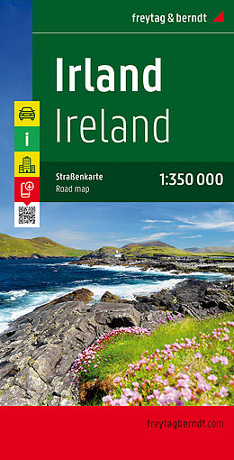 (Land)Karte Irland, Autokarte 1:350.000 von 