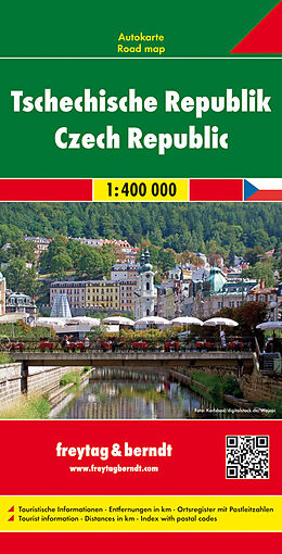 (Land)Karte Tschechische Republik, Autokarte 1:400.000 von 