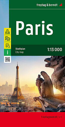(Land)Karte Freytag &amp; Berndt Stadtplan Paris. Parijs. Parigi von 