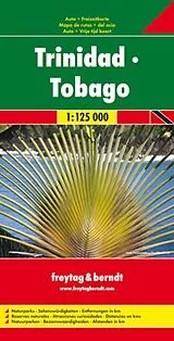 gefaltete (Land)Karte freytag & berndt Straßenkarte Trinidad - Tobago 1:125.000 von 