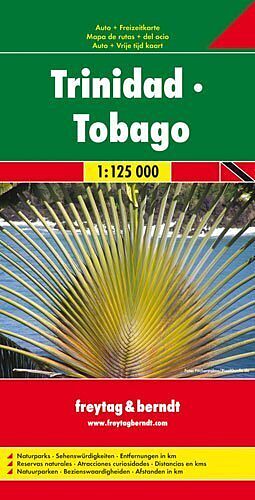 gefaltete (Land)Karte Trinidad - Tobago, Autokarte 1:125.000 von 