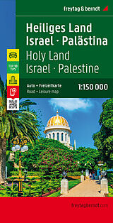 (Land)Karte Heiliges Land - Israel - Palästina, Autokarte 1:150.000, Top 10 Tips von 