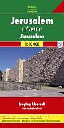 (Land)Karte Jerusalem, Stadtplan 1:10.000 von 