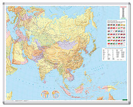 Kartographisches Material Asien, Wandkarte 1:9 Mio., Magnetmarkiertafel, freytag &amp; berndt von 