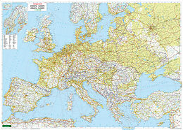 Kartographisches Material Europa, Wandkarte 1:3.500.000, Markiertafel, freytag &amp; berndt von 