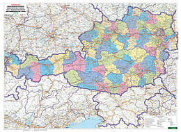 Kartographisches Material Österreich Verwaltung, 1:500.000, Magnetmarkiertafel von 