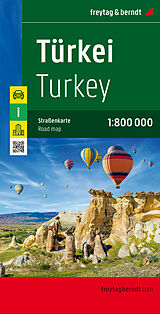 (Land)Karte Türkei, Straßenkarte 1:800.000, freytag &amp; berndt. Turkey. Türkiye. Turquie. Turchia von 